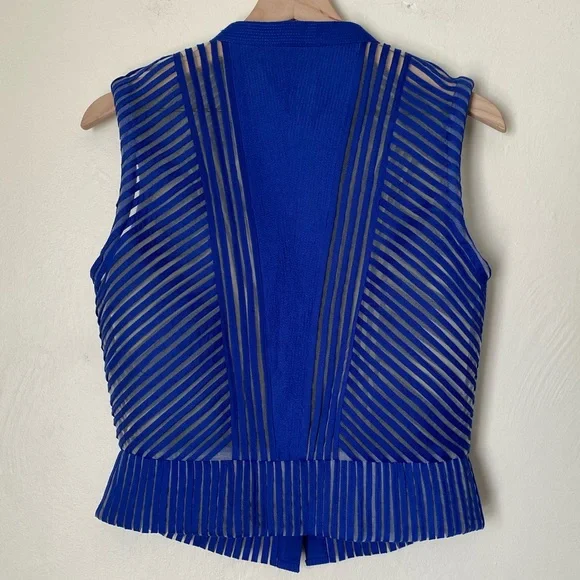 Rohit + Rahul Blue Vest Top - Picture 3 of 4